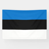 Estse vlag spandoek (Horizontaal)