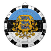 Estse vlag/spelraad dartbord (Voorkant)