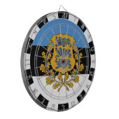 Estse vlag/spelraad dartbord (Voorkant Links)