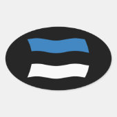 Estse vlag Sticker (Voorkant)