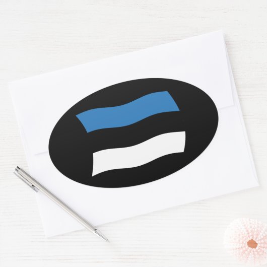 Estse vlag Sticker (Envelop)