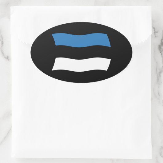 Estse vlag Sticker (Tas)