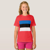 Estse vlag t-shirt (Voorkant volledig)