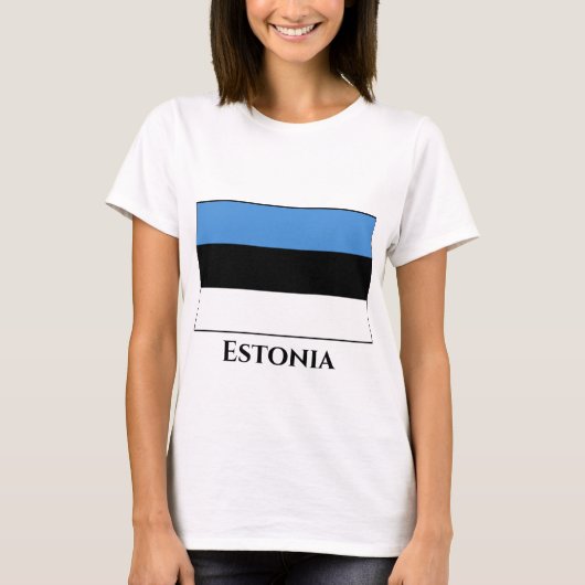 Estse vlag t-shirt (Voorkant)