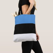 Estse vlag tote bag (Dichtbij)