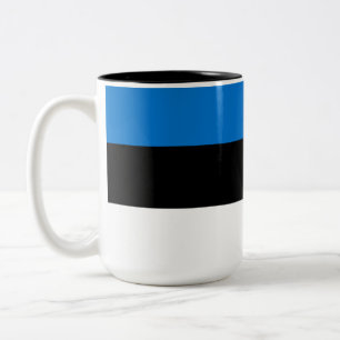 Estse vlag tweekleurige koffiemok