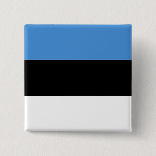 Estse vlag vierkante button 5,1 cm (Voorkant)