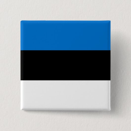 Estse vlag vierkante button 5,1 cm (Voorkant)