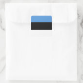 Estse vlag vierkante sticker (Tas)