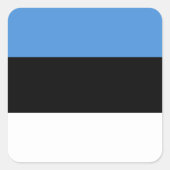 Estse vlag vierkante sticker (Voorkant)