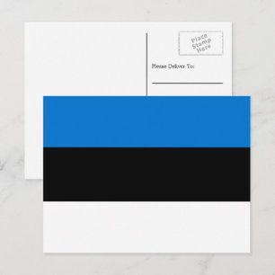 Estse vlag, vlag van Estland Briefkaart