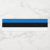 Estse vlag waterfles etiket (Enkel label)