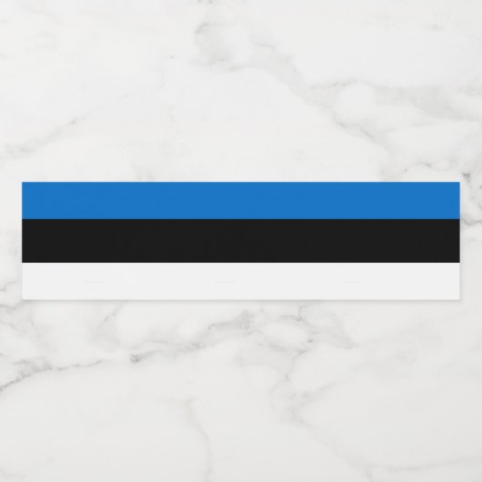 Estse vlag waterfles etiket (Enkel label)