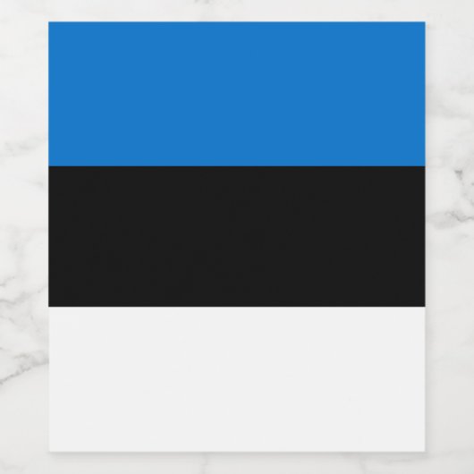 Estse vlag wijn etiket (Enkel label)