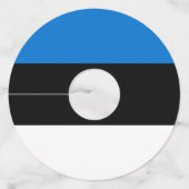 Estse vlag wijnglaslabel (Voorkant)