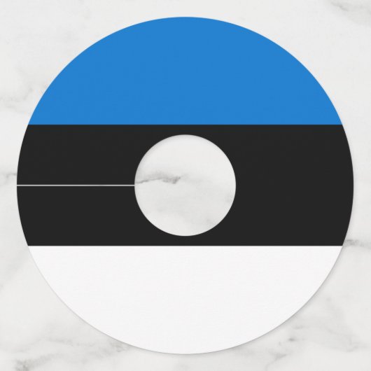 Estse vlag wijnglaslabel (Voorkant)