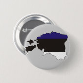 Estse vlaggenkaart ronde button 5,7 cm (Voorkant /achterkant)