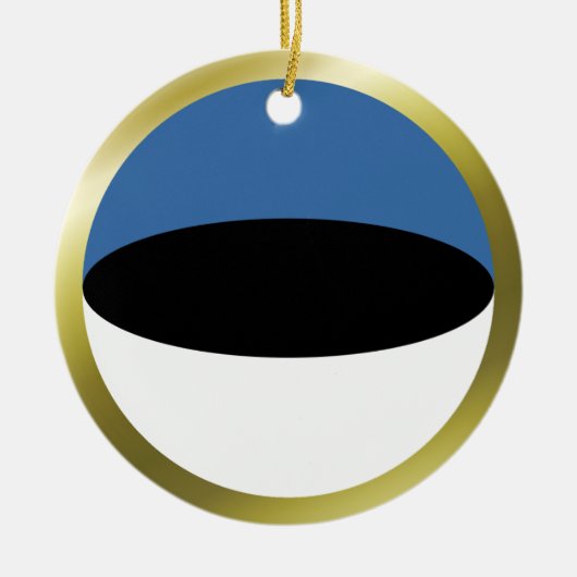 Estse vlagornament keramisch ornament (Voorkant)