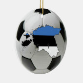 Estse voetbalversiering football keramisch ornament (Rechts)