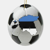 Estse voetbalversiering football keramisch ornament (Links)
