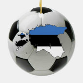 Estse voetbalversiering football keramisch ornament (Achterkant)