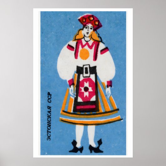 Estse Vrouw - Luciferdoosje Print - Esthetische Mu (Voorkant)