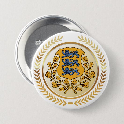 Estse wapenstilstand ronde button 7,6 cm (Voorkant /achterkant)