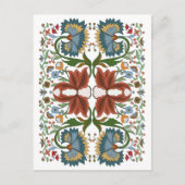 Estse wildbloemen vouwen kunstpatroon briefkaart (Voorkant)