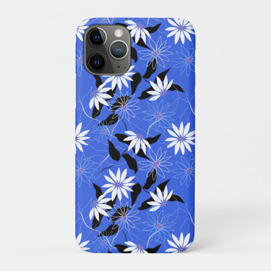 Estse zaak. Blauwe bloemkleur Case-Mate iPhone Case (Achterkant)