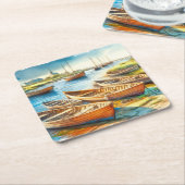 estuarium kartonnen onderzetters (Schuin)