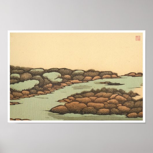 estuarium - Woodblock Art Print (Voorkant)