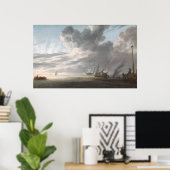 Estuary at Day's End van Simon de Vlieger Poster (Thuiskantoor)