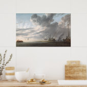 Estuary at Day's End van Simon de Vlieger Poster (Keuken)