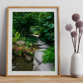 Estufa Fria de Lisboa Het weelderige Lissabon Gree Foto Afdruk