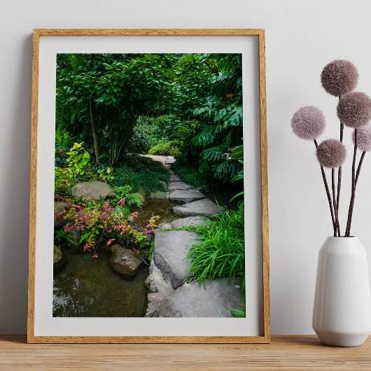 Estufa Fria de Lisboa Het weelderige Lissabon Gree Foto Afdruk