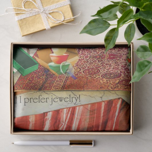 ¡Estúpido Santa! Prefiero joyas :/ Tissuepapier (Geschenk)