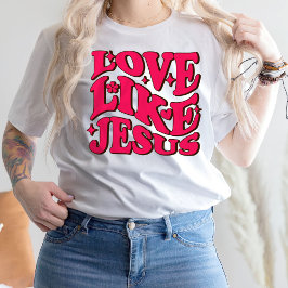 esus T Shirt, religieus Shirt, liefde zoals Jezus T-shirt