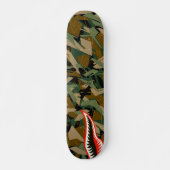 Esvoir Camo Mark Shark Skateboard (Voorkant)
