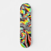 Esvoir Trippy Camo Shark Skateboard (Voorkant)