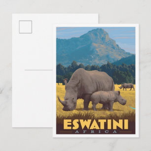 Eswatini Afrika Reisreclame  Briefkaart