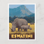Eswatini Afrika Reisreclame  Briefkaart (Voorkant)