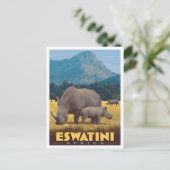 Eswatini Afrika Reisreclame  Briefkaart (Staand voorkant)