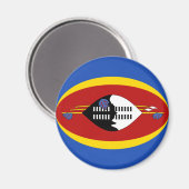 Eswatini Fisheye Flag Magnet (Voorkant / Achterkant)