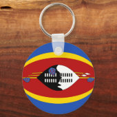 Eswatini Fisheye Flag Sleutelhanger (Voorkant)