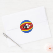 Eswatini Fisheye Vlag Sticker (Envelop)
