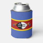 Eswatini Flag Blikjeskoeler (Blikje Achterkant)