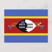 Eswatini Flag Briefkaart (Voorkant)
