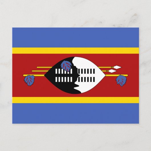 Eswatini Flag Briefkaart (Voorkant)