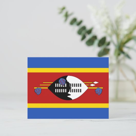 Eswatini Flag Briefkaart (Staand voorkant)