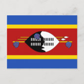 Eswatini Flag Briefkaart (Voorkant)